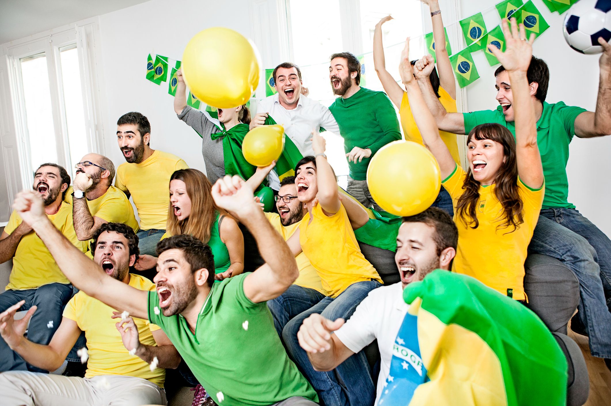 Decoração e petiscos para assistir os jogos da Copa do Mundo em
